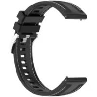 Curea din silicon perforată pentru Huawei Watch GT5 41 mm și GT5 Pro 42 mm - Neagră