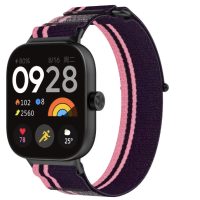 eses Curea de silicon pentru Xiaomi Redmi Watch 4, Smart Band 8 Pro și 9 Pro - Roz și violet