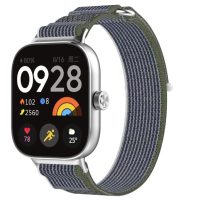 eses Curea din nailon pentru Xiaomi Redmi Watch 4 și 5, Smart Band 8 Pro și 9 Pro - Verde-albastru