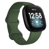eses Curea din silicon pentru Fitbit Versa 3 și 4, Sense 1 și 2 - Mărime S, Verde