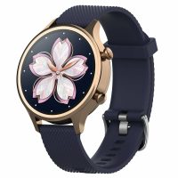 Brățară din silicon - Albastru închis modelat, 18 mm