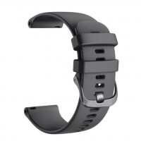 Brățară din silicon - Neagră modelat, 18 mm