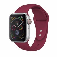 Brățară din silicon pentru Apple Watch - Roșu închis S, M, L - 38mm, 40mm, 41mm