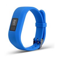 eses Curea din silicon pentru Garmin VivoFit Junior 1 și 2, Vívofit 3 - Mărimea L, albastru