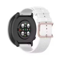 Curea din silicon eses cu suprafață texturată - Alb, 20 mm