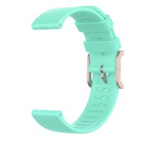 Brățară din silicon cu suprafață texturată - Verde mentă, 22 mm
