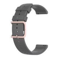 Curea din silicon eses cu suprafață texturată - Gri, 22 mm