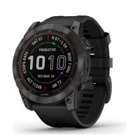 Brățară din silicon pentru Garmin Fénix 7X - Neagră
