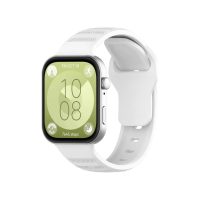 cesa Silicon elastic pentru Huawei Watch Fit 3, 4 și 4 Pro - Alb