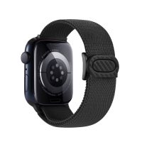 cesa Nylon elastică pentru Apple Watch - Negru 38mm, 40mm, 41mm