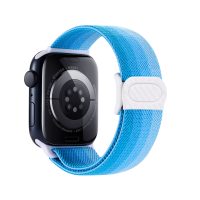 cesa Nylon elastică pentru Apple Watch - Spectrul albastru 42mm, 44mm, 45mm, 49mm