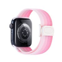 cesa Nylon elastică pentru Apple Watch - Spectrul roz 42mm, 44mm, 45mm, 49mm