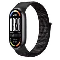 esese curea din nailon pentru Xiaomi Smart Band 8, 9 și 10 - Neagră