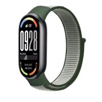 esese curea din nailon pentru Xiaomi Smart Band 8, 9 și 10 - Verde-alb