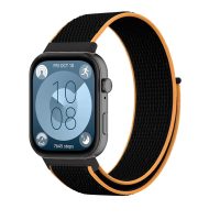 esese curea din nailon pentru Huawei Watch Fit 3, 4 și 4 Pro - Negru-portocalie