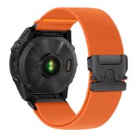 eses Curea elastică din nylon pentru Garmin - Culoarea Portocalie, QuickFit 26 mm