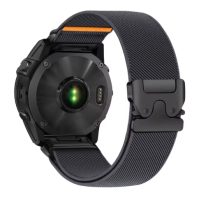eses Curea elastică din nylon pentru Garmin - Culoarea Gri, QuickFit 26 mm