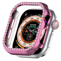 Cadran de apărare cu cristale pentru Apple Watch 10, 46 mm - Roz