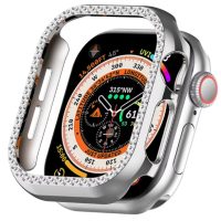 Cadran de apărare cu cristale pentru Apple Watch 10, 46 mm - Argintie