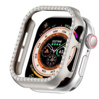 Cadru de protecție cu pietricele pentru Apple Watch 10, 42 mm - Argintiu, mat
