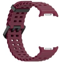 brățară din silicon perforat pentru Samsung Galaxy Watch 8 - Culoare vinietă