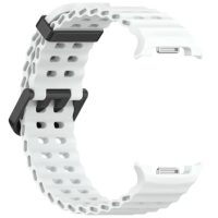 brățară din silicon perforat pentru Samsung Galaxy Watch 8 - Alb