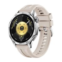 Brățară din silicon eses pentru Huawei Watch GT 5 46mm și GT 6 46mm - Bej