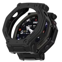Rama din silicon pentru Amazfit T-Rex 3 Pro 48mm - Negru