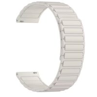 esem Magnetický siliconat brățară - Alb, 22 mm