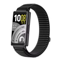 Brățară din nailon pentru Huawei Band 11 și Huawei Band 11 Pro - Neagră