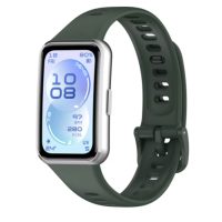 Brățară din silicon eses pentru Huawei Band 11 și Huawei Band 11 Pro - Verde închis