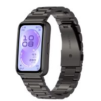 Brățară metalică pentru Huawei Band 11 și Huawei Band 11 Pro - Neagră