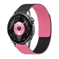 Brățară magnetică din silicon - Negru-roz, 20 mm
