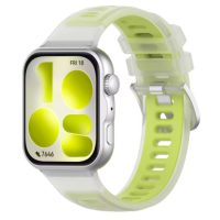 brățară sportivă din silicon pentru Huawei Watch Fit 3, 4, 4 Pro, 5 și 5 Pro - Verde, transparentă
