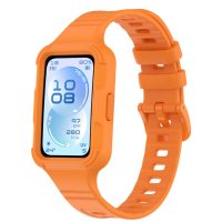 brățară din silicon pentru Huawei Band 11 - Portocalie