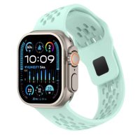 Brățară din silicon eses pentru Apple Watch cu capete înclinate - Verde 38mm, 40mm, 41mm, 42mm