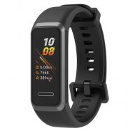 Șnur din silicon pentru Huawei Band 4 - Negru