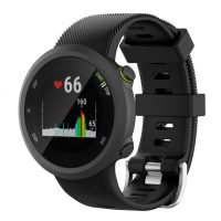 Brățară din silicon pentru Garmin Forerunner 45, Forerunner 45S și SWIM 2 - neagră