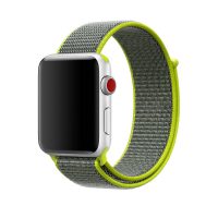 Brățară din nylon pentru Apple Watch - Galben deschis 42mm, 44mm, 45mm, 49mm