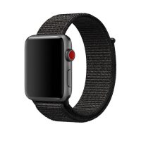 escală nylon pentru Apple Watch - Negru 42mm, 44mm, 45mm, 49mm