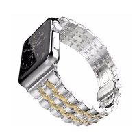 escală metalică pentru Apple Watch - Argintie și Aurie 38mm, 40mm, 41mm