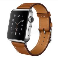 escală din piele pentru Apple Watch - Maro 38mm, 40mm, 41mm