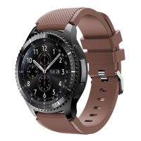 esel Brățară din silicon - Marron închis, 22 mm