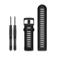 esel Brățară din silicon pentru Garmin - Neagră perforată, 26 mm