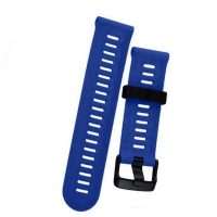 brățară din silicon pentru Garmin - Albastră închisă perforată, 26 mm