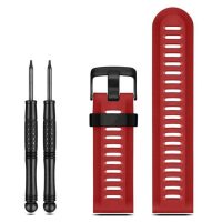 brățară din silicon pentru Garmin - Roșie perforată, 26 mm