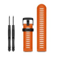 brățară din silicon pentru Garmin - Portocalie perforată, 26 mm