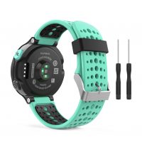 eses Brățară din silicon pentru Garmin cu perforații - Verde-închis, 15 mm