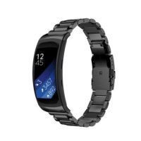 brățară metalică pentru Samsung Gear Fit 2 - Neagră