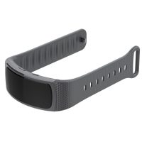 brățară din silicon pentru Samsung Gear Fit 2 - Mărime L, Gri